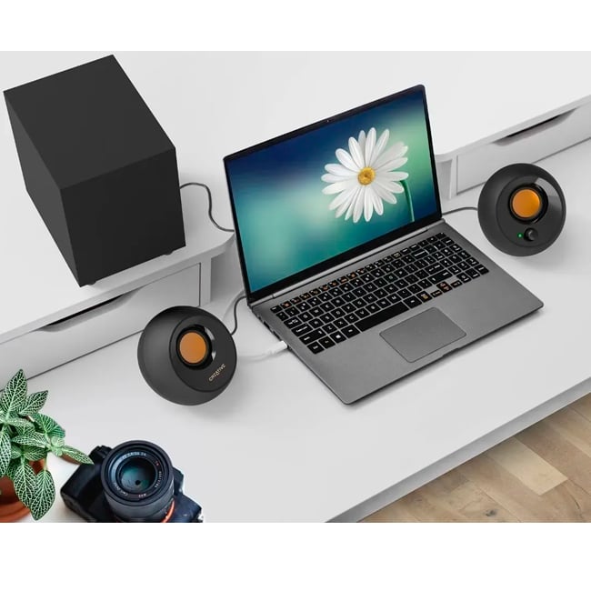 PARLANTE CREATIVE PEBBLE PLUS 2.1 CON SUBWOOFER USB – POTENCIA Y DISEÑO MINIMALISTA - 4