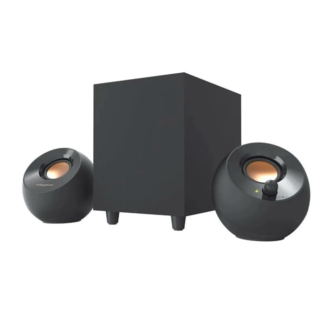 PARLANTE CREATIVE PEBBLE PLUS 2.1 CON SUBWOOFER USB – POTENCIA Y DISEÑO MINIMALISTA - 5