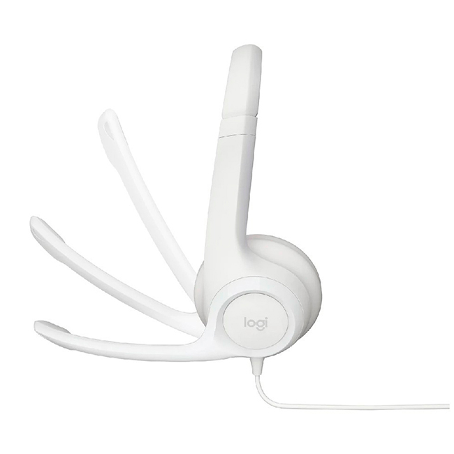 AUDIFONO LOGITECH H390 USB CANCELACIÓN DE RUIDO – BLANCO - 3