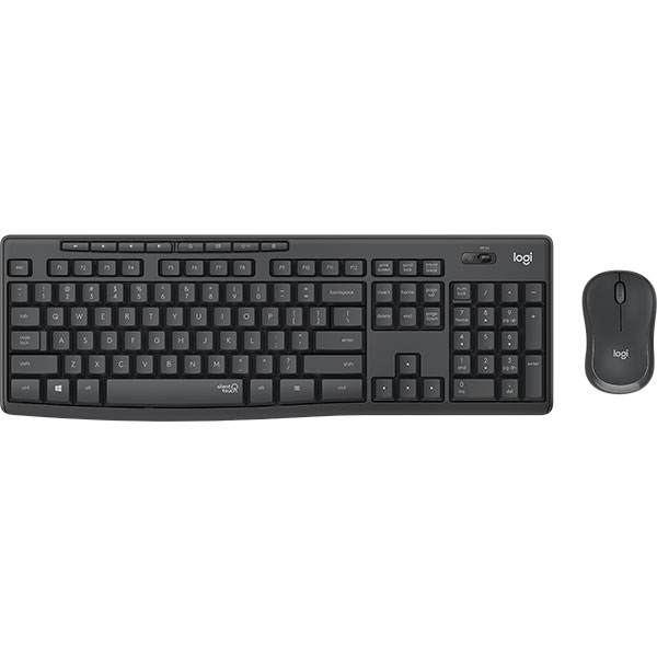 TECLADO LOGITECH + MOUSE MK295 WIRELESS USB BLACK (920-009792) - 2