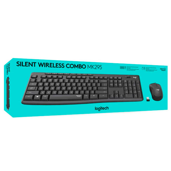 TECLADO LOGITECH + MOUSE MK295 WIRELESS USB BLACK (920-009792) - 5
