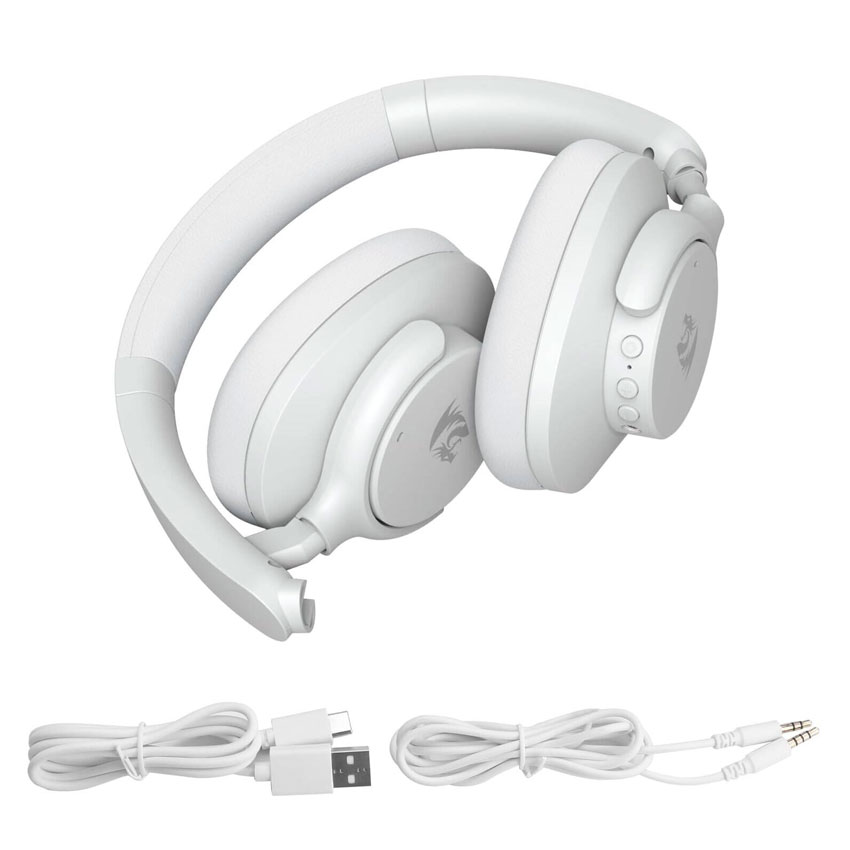 AURICULARES REDRAGON VIBECORE H610 WIRELESS GREY CON ANC - 3
