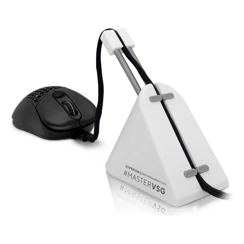 SOPORTE PARA CABLE DE MOUSE VSG HYPERION WHITE – BASE ANTIDESLIZANTE - 1