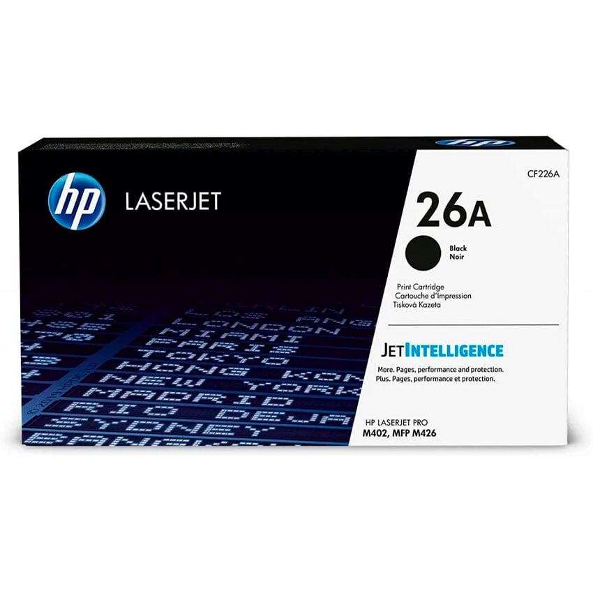 TÓNER HP 26A NEGRO CF226A PARA LASERJET PRO M402 / M426 – 3,100 PÁGINAS - 1