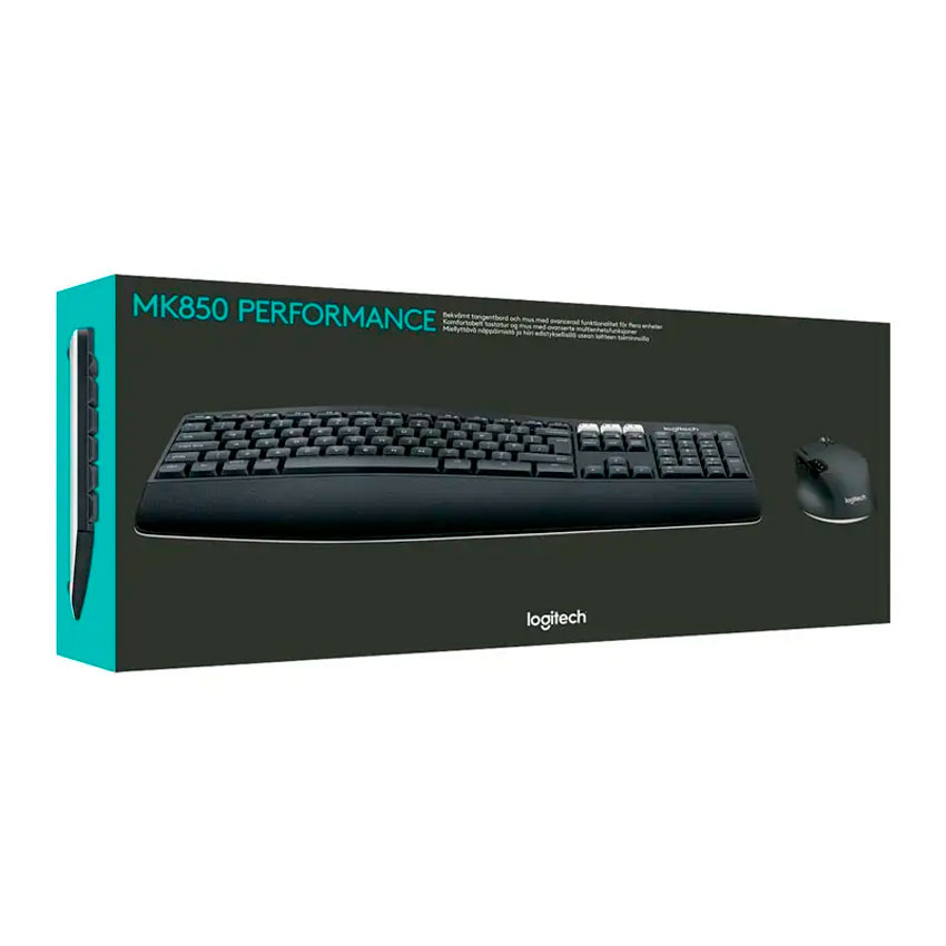 COMBO INALÁMBRICO LOGITECH MK850 NEGRO TECLADO Y MOUSE ERGONÓMICOS - 3