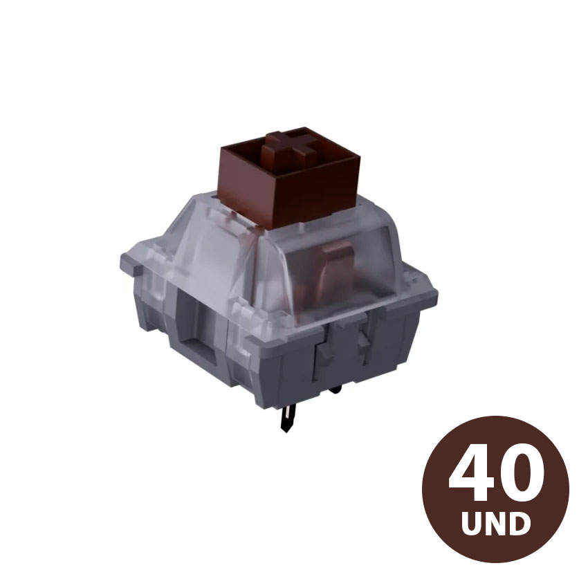 SWITCH VSG KAILH BOX BROWN 3 PINES TÁCTIL PARA TECLADO MECÁNICO - 1