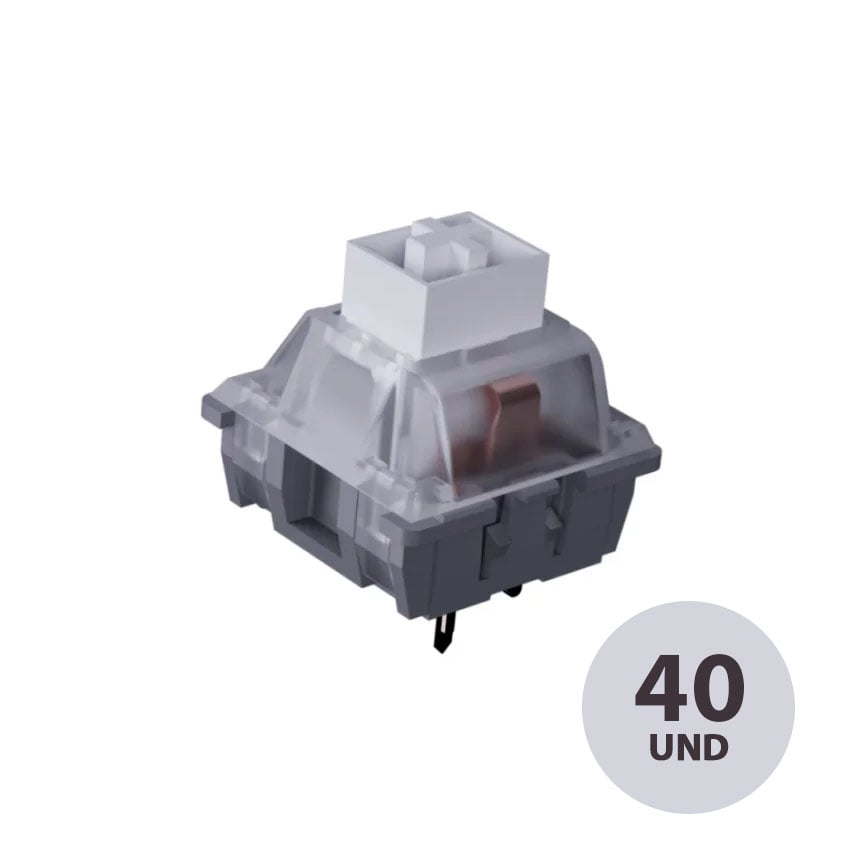 SWITCH VSG KAILH BOX WHITE 3 PINES CLICKY PARA TECLADO MECÁNICO - 1