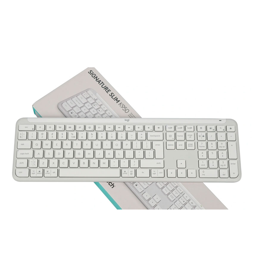 TECLADO LOGITECH SIGNATURE SLIM K950 BLANCO BLUETOOTH Y LOGI BOLT - 2