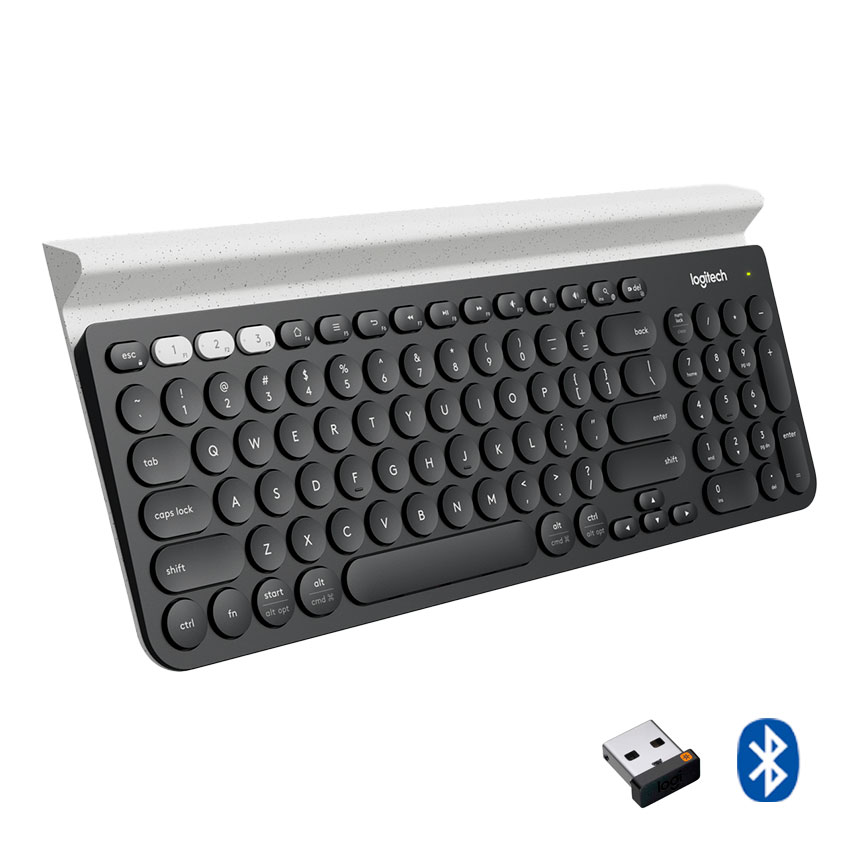 TECLADO LOGITECH K780 MULTI-DEVICE BLUETOOTH + UNIFYING BLANCO - 1
