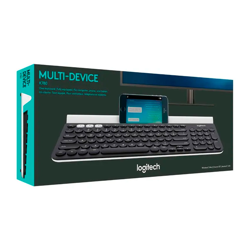 TECLADO LOGITECH K780 MULTI-DEVICE BLUETOOTH + UNIFYING BLANCO - 2