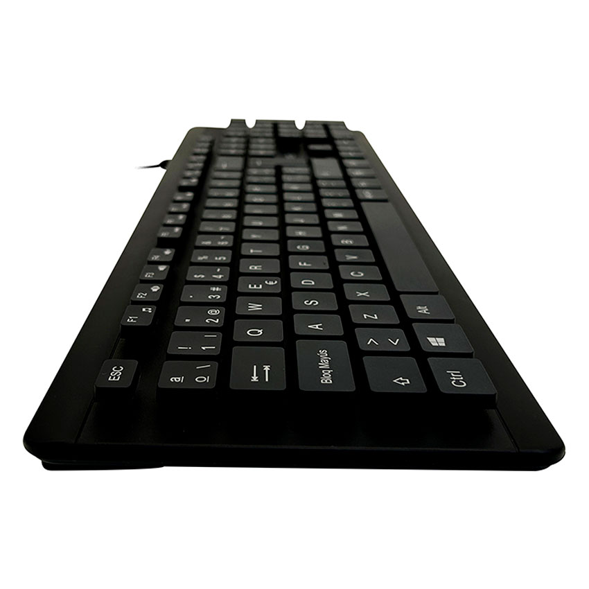 TECLADO LAVABLE TEROS TE-4065N, IPX7, USB, NEGRO - 3