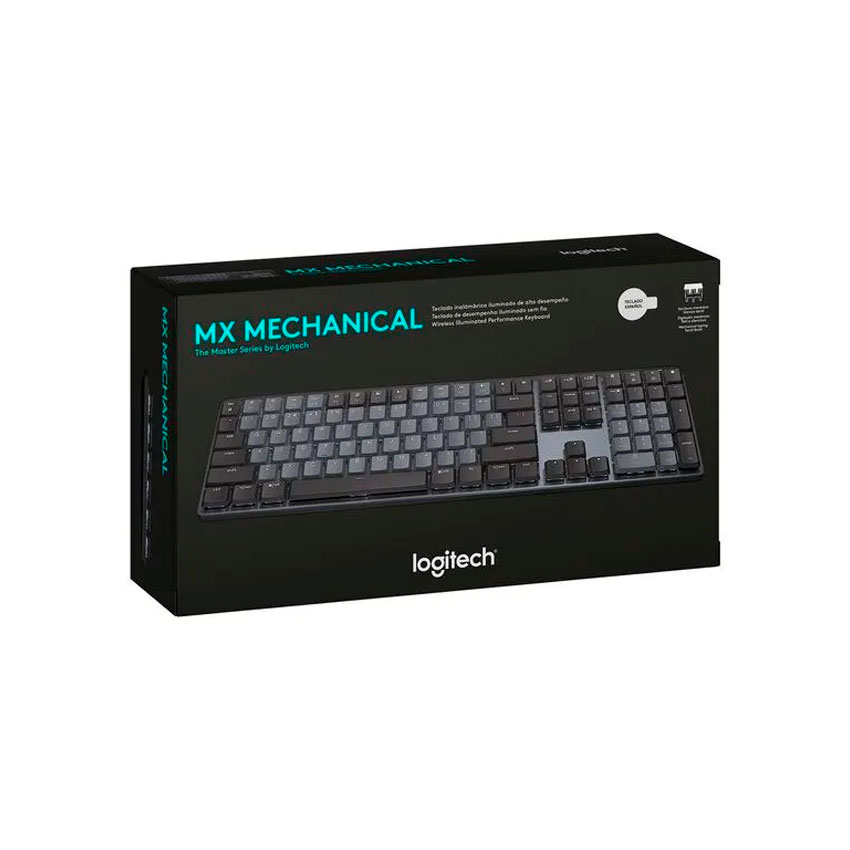 TECLADO MECÁNICO INALÁMBRICO LOGITECH MX MECHANICAL CON RETROILUMINACIÓN LED BLANCA Y SWITCHES DE PERFIL BAJO - 3