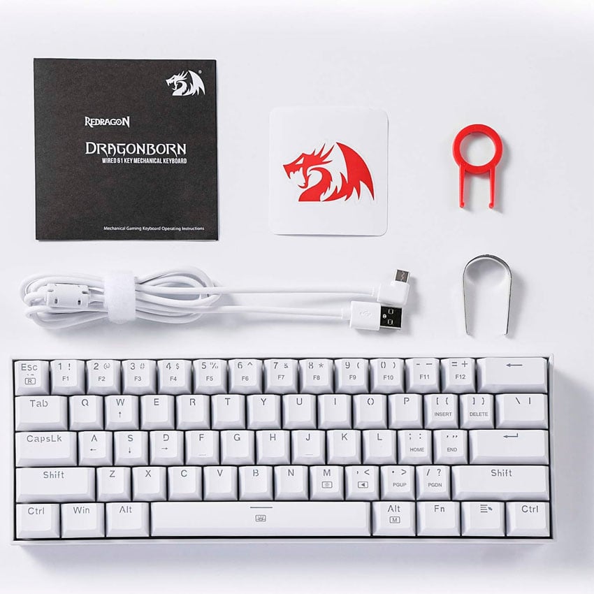 TECLADO GAMER MECÁNICO REDRAGON K630 DRAGONBORN 60% RGB - 3