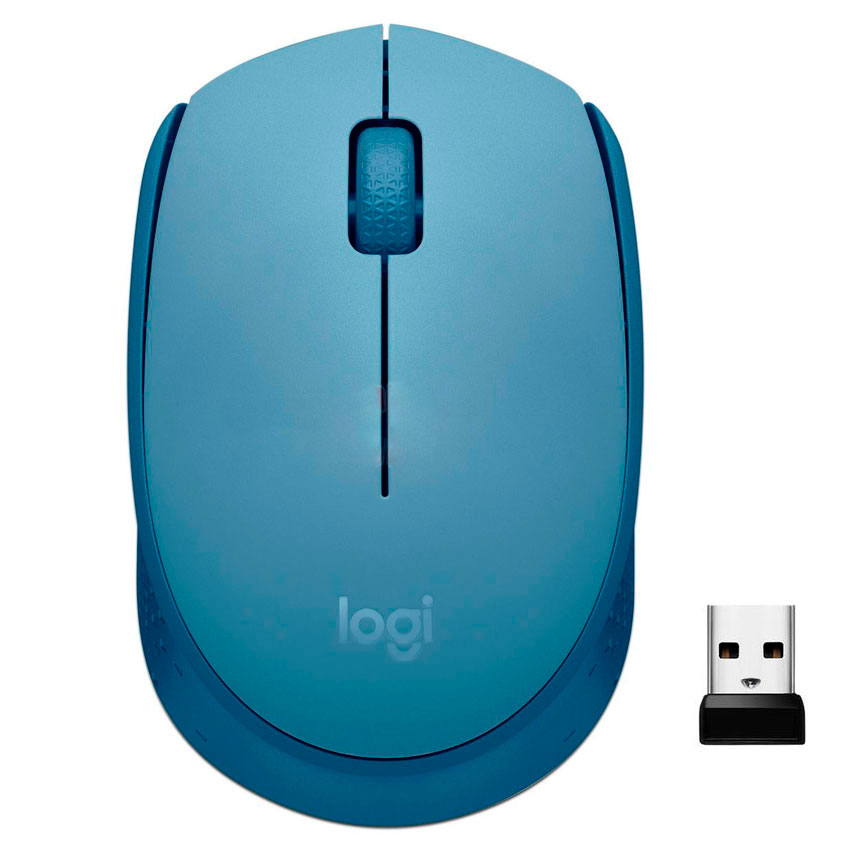 MOUSE INALÁMBRICO LOGITECH M170 COLOR AZUL GRIS - 1