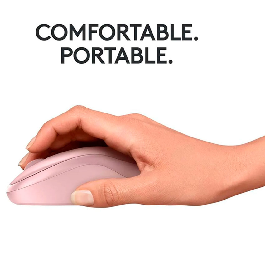 MOUSE INALÁMBRICO LOGITECH M240 SILENT BLUETOOTH ROSA - 7