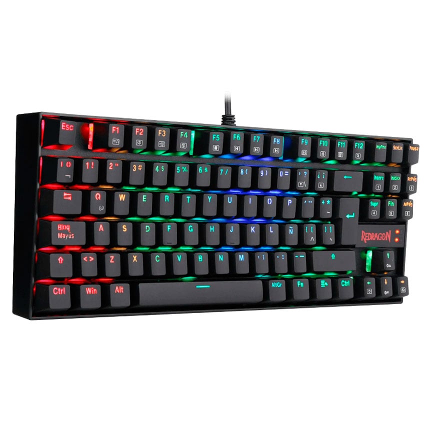 TECLADO MECÁNICO GAMER REDRAGON K552RGB KUMARA BLACK – SWITCH ROJO (ESPAÑOL) - 2