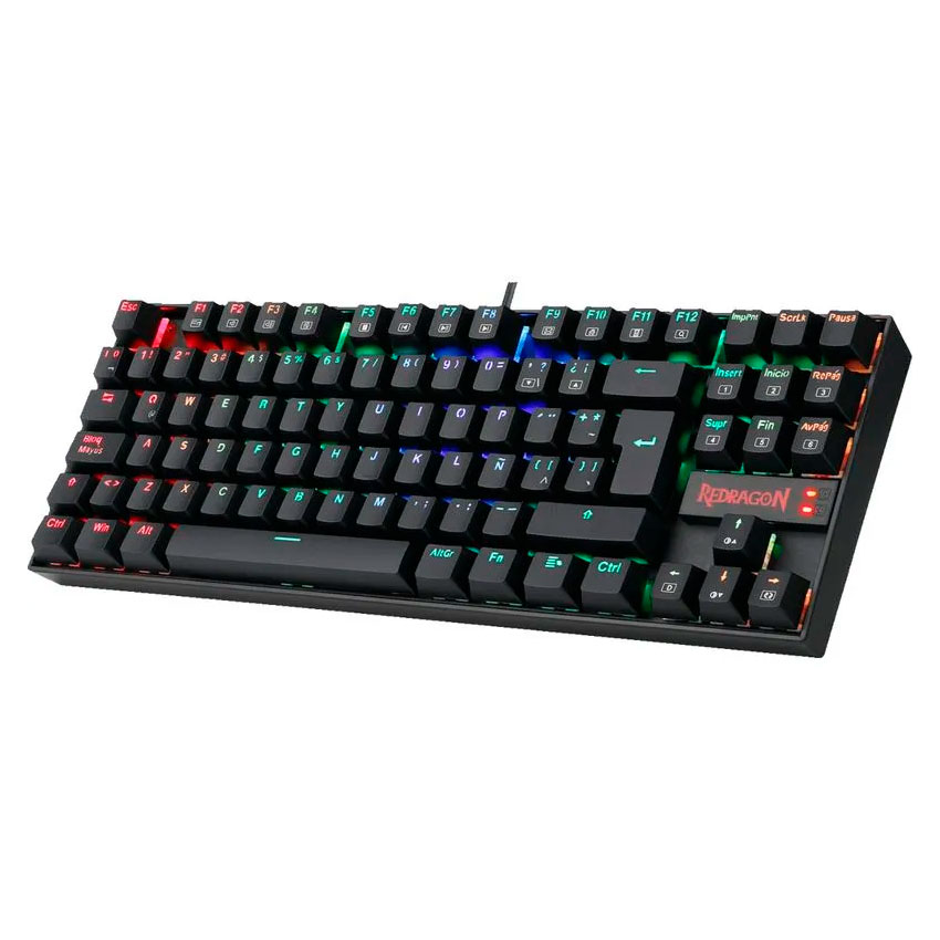 TECLADO MECÁNICO GAMER REDRAGON K552RGB KUMARA BLACK – SWITCH ROJO (ESPAÑOL) - 3