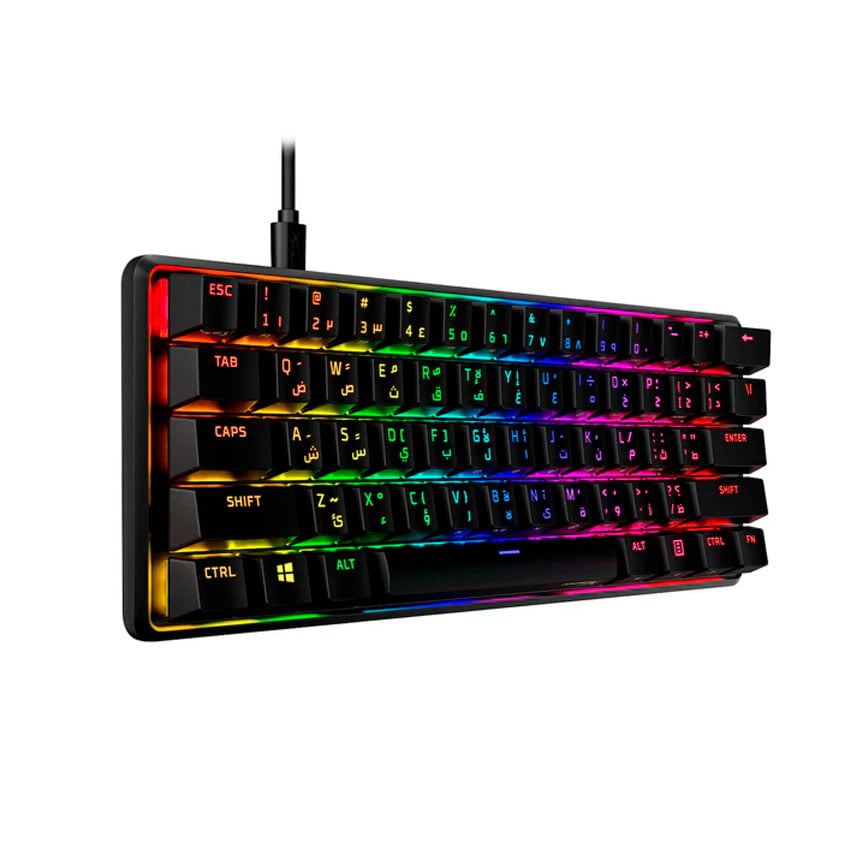 TECLADO MECÁNICO HYPERX ALLOY ORIGINS 60 RGB RED - 2
