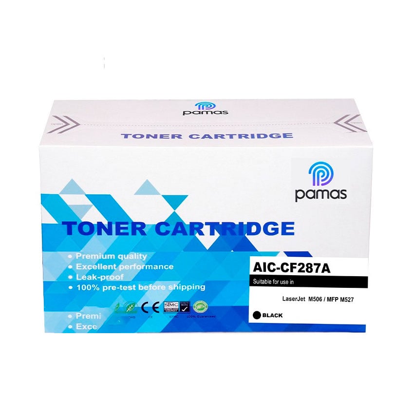 TÓNER COMPATIBLE PAMAS CF287A HP 87A NEGRO 9000 PÁGINAS - 1
