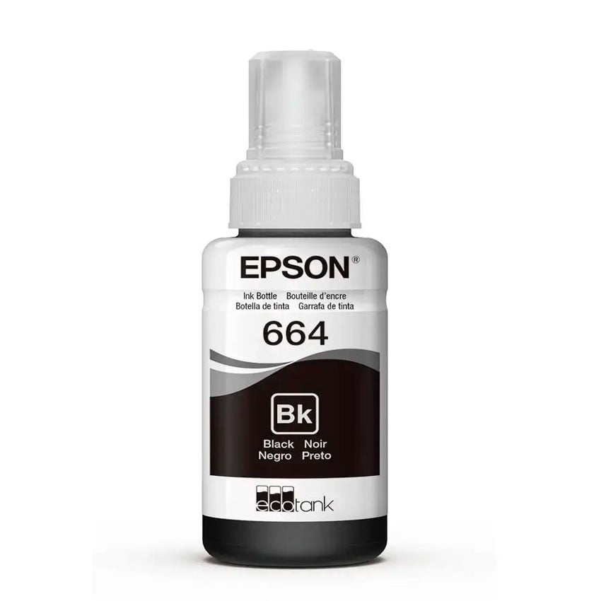 BOTELLA DE TINTA EPSON NEGRA T664 ORIGINAL – RENDIMIENTO 4500 PÁG - 2