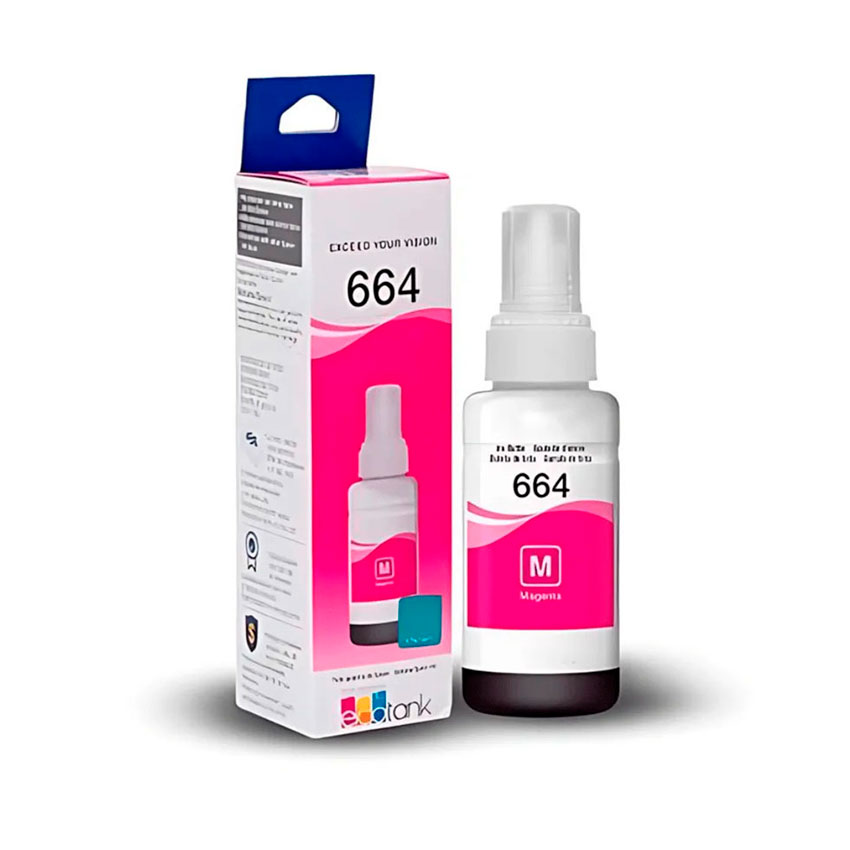 BOTELLA DE TINTA EPSON MAGENTA T664 – ORIGINAL DE ALTO RENDIMIENTO - 3