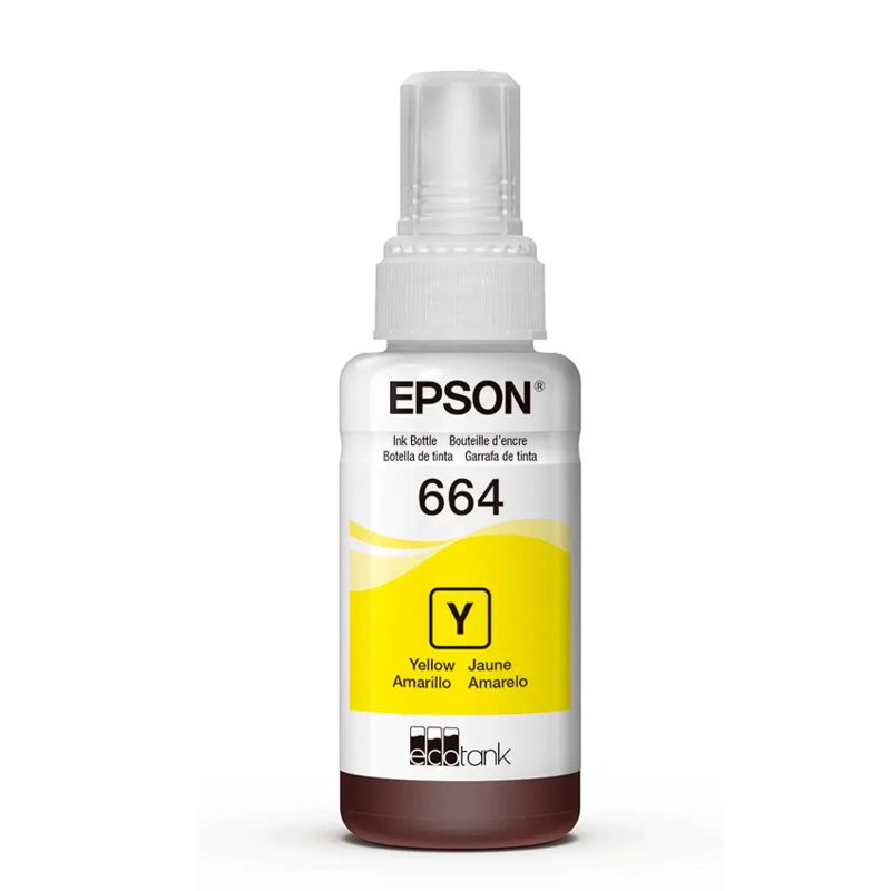 BOTELLA DE TINTA EPSON AMARILLO T664 – ORIGINAL DE ALTO RENDIMIENTO - 1