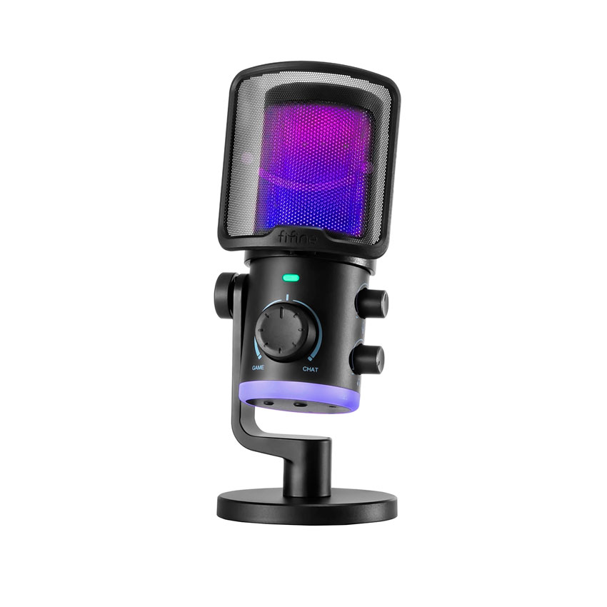 MICRÓFONO FIFINE AM6 BLACK – CONDENSADOR RGB - 3