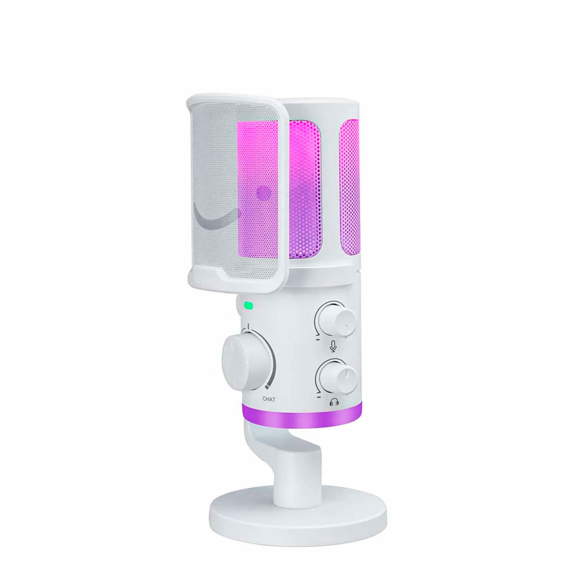 MICRÓFONO FIFINE AM6 WHITE – CONDENSADOR RGB - 2
