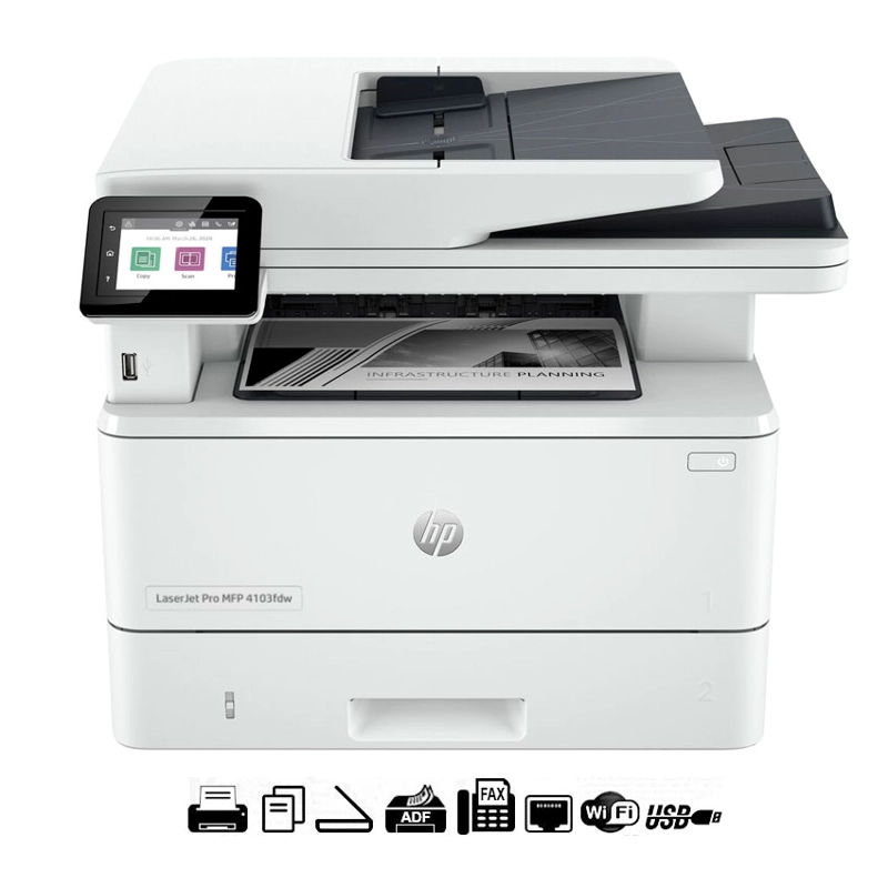 IMPRESORA HP LASERJET PRO MFP 4103FDW LASER WI-FI DÚPLEX - 1