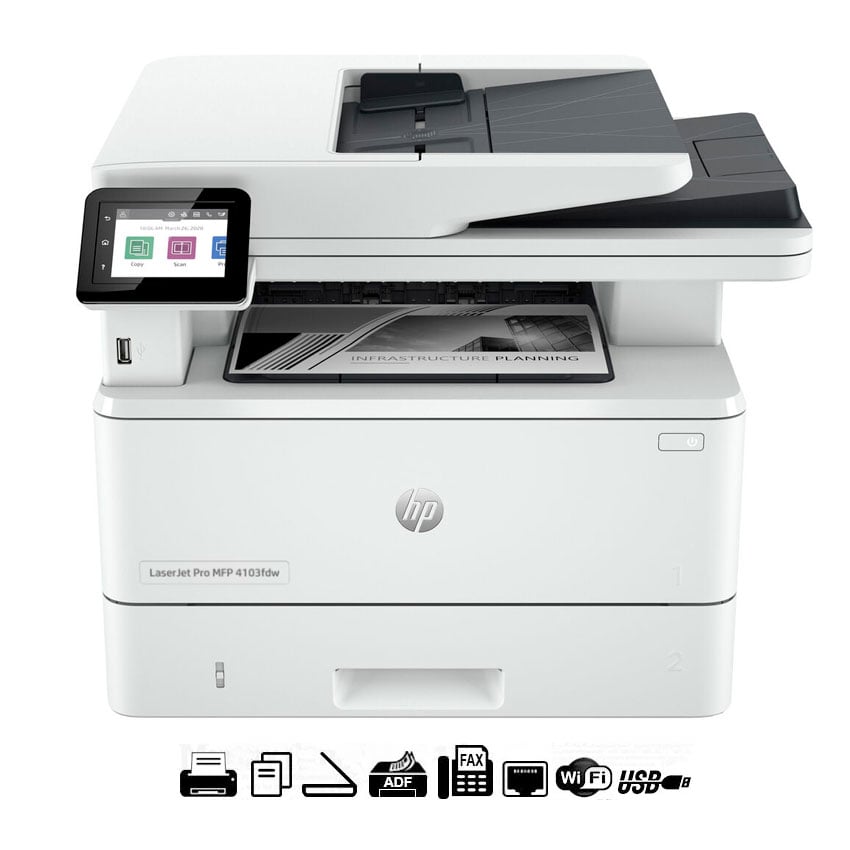 IMPRESORA HP LASERJET PRO MFP 4103FDW LASER WI-FI DÚPLEX - 1
