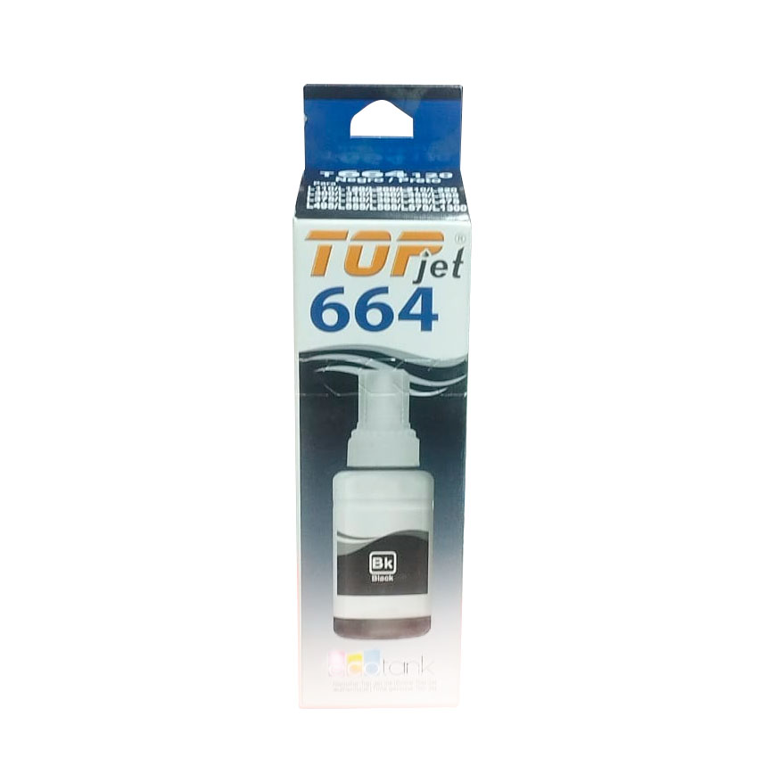 TINTA NEGRA GENÉRICA TOP JET T664 70ML – COMPATIBLE CON EPSON ECOTANK - 2