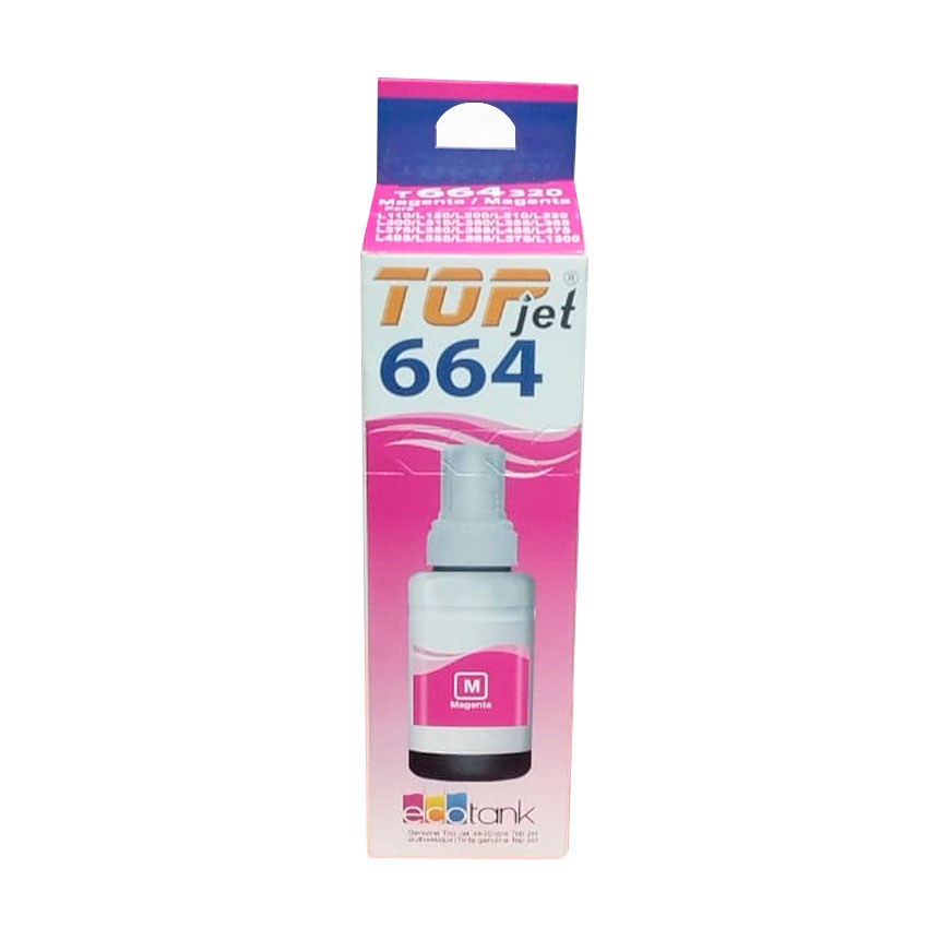 TINTA COMPATIBLE TOP JET T664 MAGENTA 70MLCON EPSON ECOTANK - 2