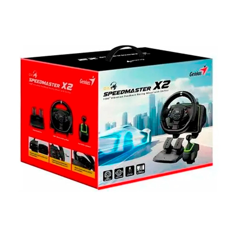 TIMON C/PEDAL + PALANCA GENIUS GX SPEED MASTER X2 DUAL MOTOR VIBRATION - 4