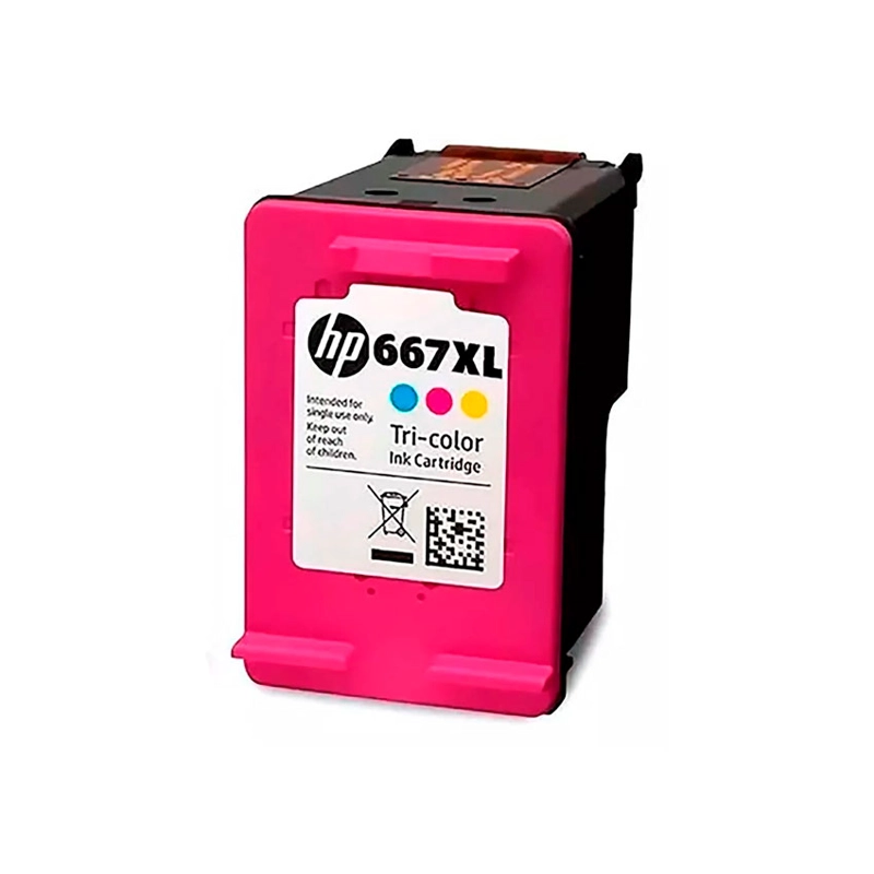 TINTA HP 667XL TRICOLOR ORIGINAL PARA DESKJET INK ADVANTAGE 2775, 2375, 1275 - 2