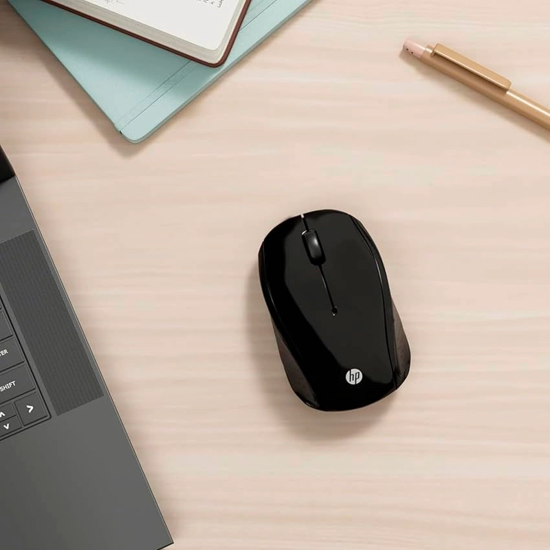 MOUSE INALÁMBRICO HP 200 NEGRO X6W31AA – DISEÑO ERGONÓMICO Y PRECISO - 4