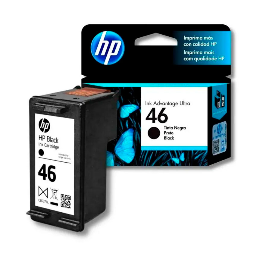 TINTA HP 46 NEGRO CZ637AL DESKJET 2529 4729 5739 - 2