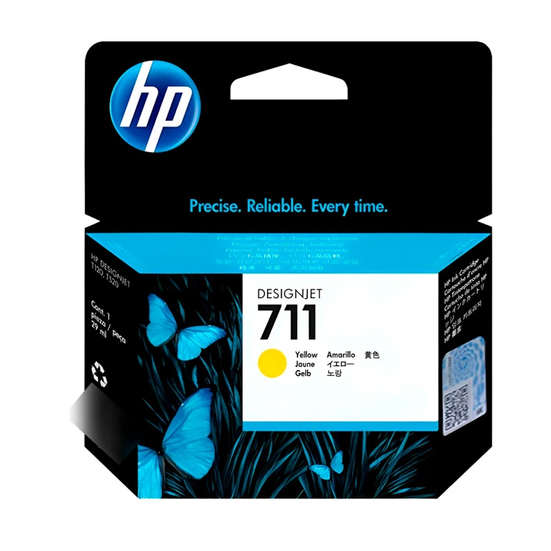 CARTUCHO DE TINTA HP 711 AMARILLO ORIGINAL CZ132A - 1