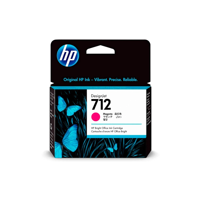 CARTUCHO DE TINTA HP 712 ORIGINAL 3ED68A 29 ML MAGENTA - 1