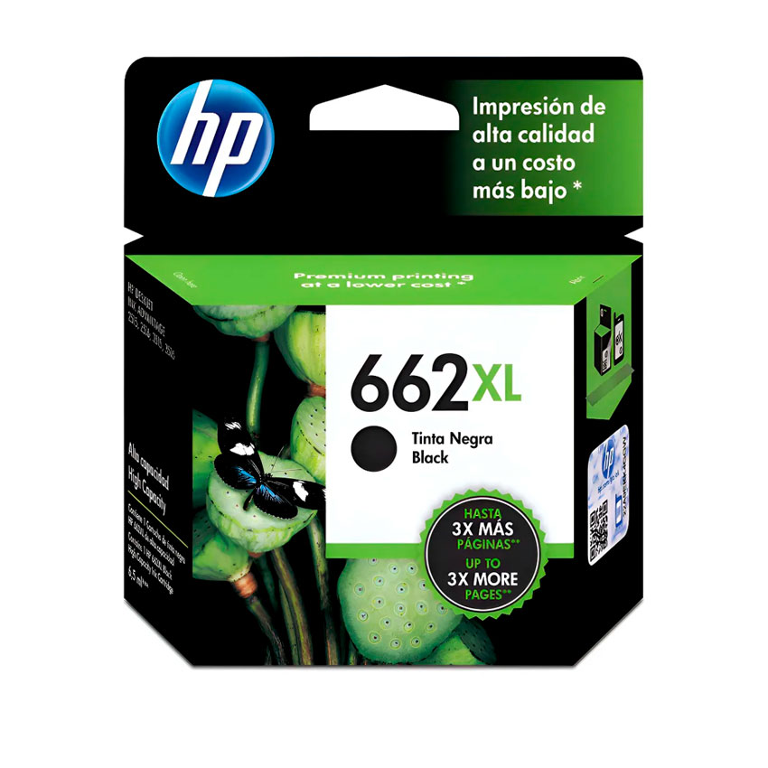 CARTUCHO DE TINTA NEGRA HP 662XL DE 6,5 ML - 2