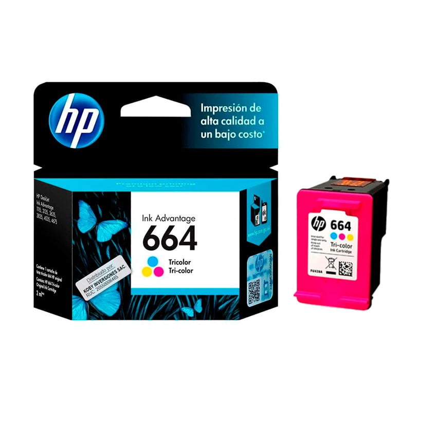 TINTA HP 664 TRICOLOR F6V28AL – CALIDAD Y RENDIMIENTO GARANTIZADO - 2