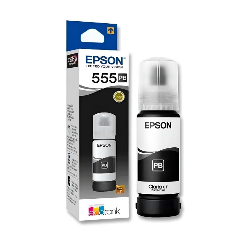 BOTELLA DE TINTA NEGRA EPSON T555 T555120-AL - 1