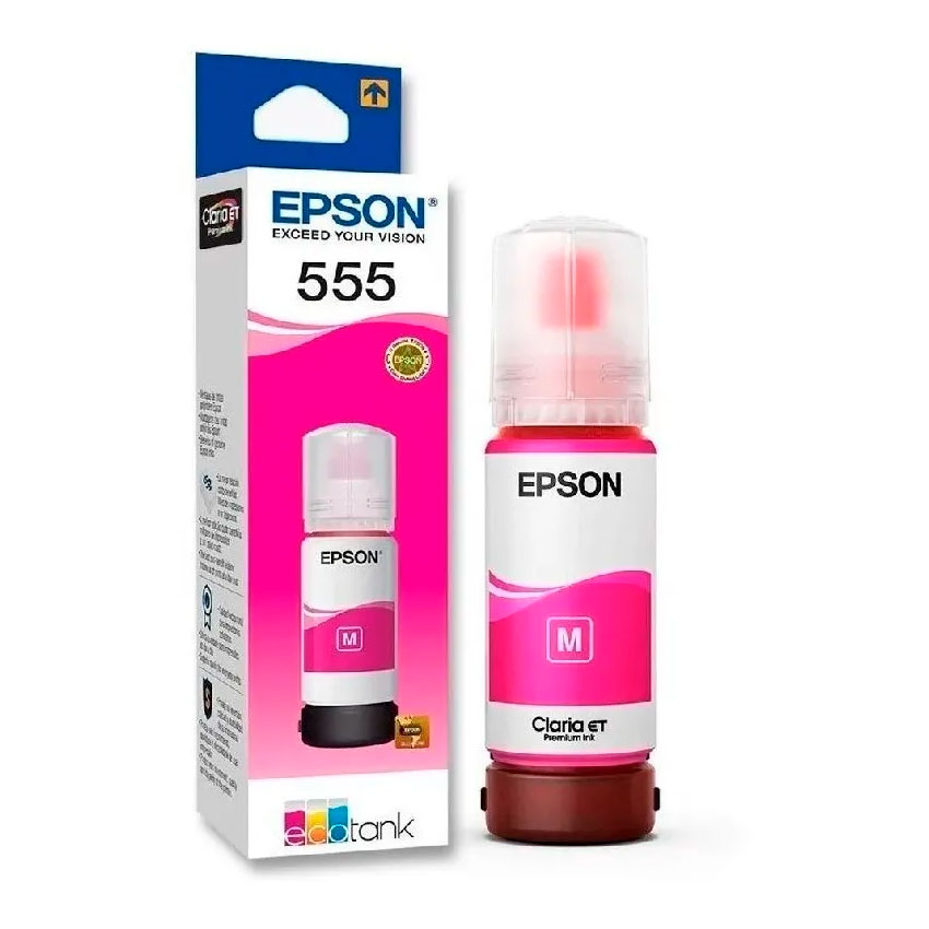 BOTELLA DE TINTA MAGENTA EPSON T555 T555320-AL - 1