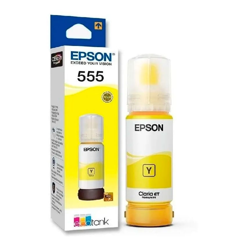 BOTELLA DE TINTA AMARILLA EPSON T555 T555420-AL - 1
