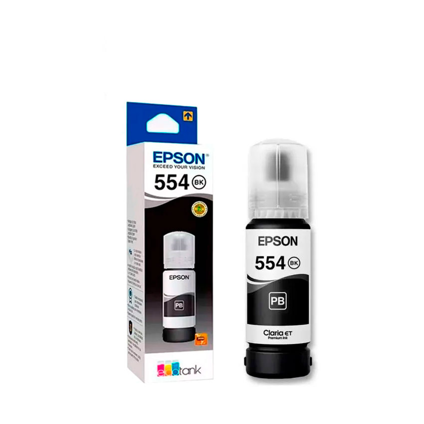BOTELLA DE TINTA NEGRA PIGMENTADA EPSON T554 T554120-AL - 1