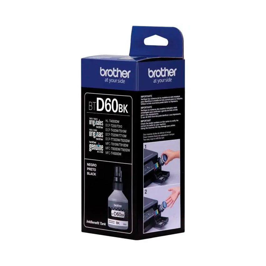 TINTA BROTHER BTD60BK PARA DCP-T310 T510W MFC-T910DW COLOR BLACK - 2