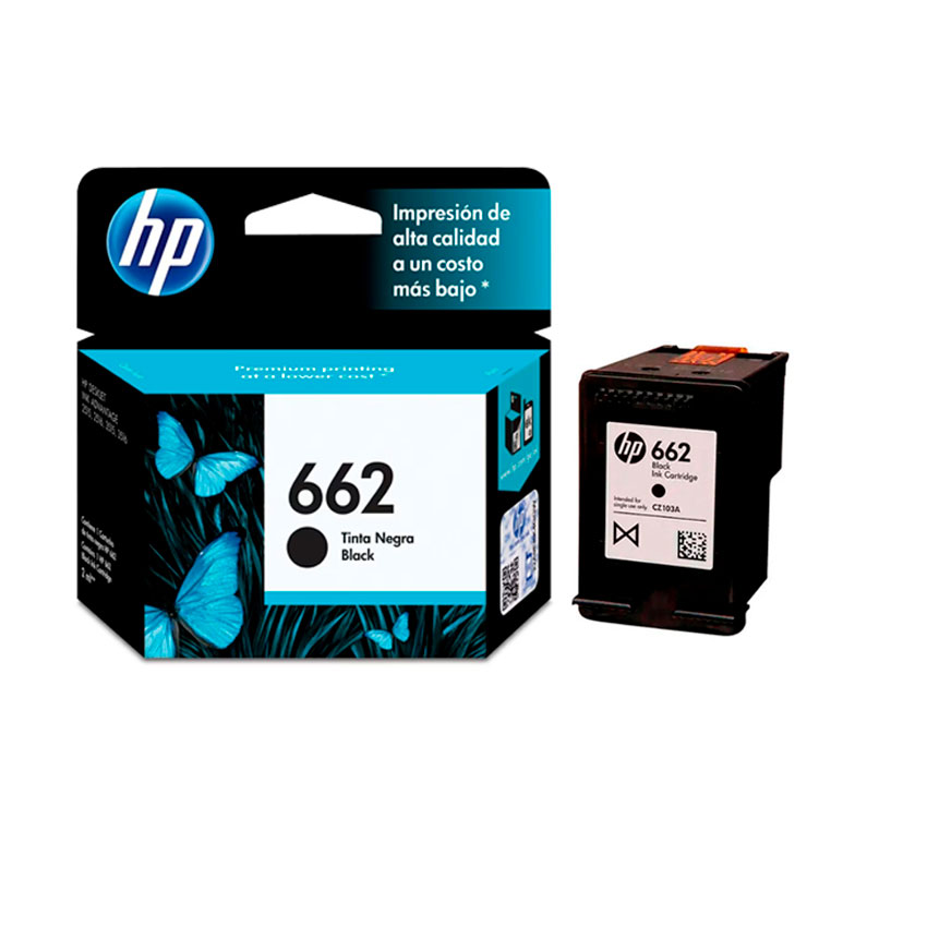 CARTUCHO DE TINTA HP 662 NEGRO (CZ103AL) - 1