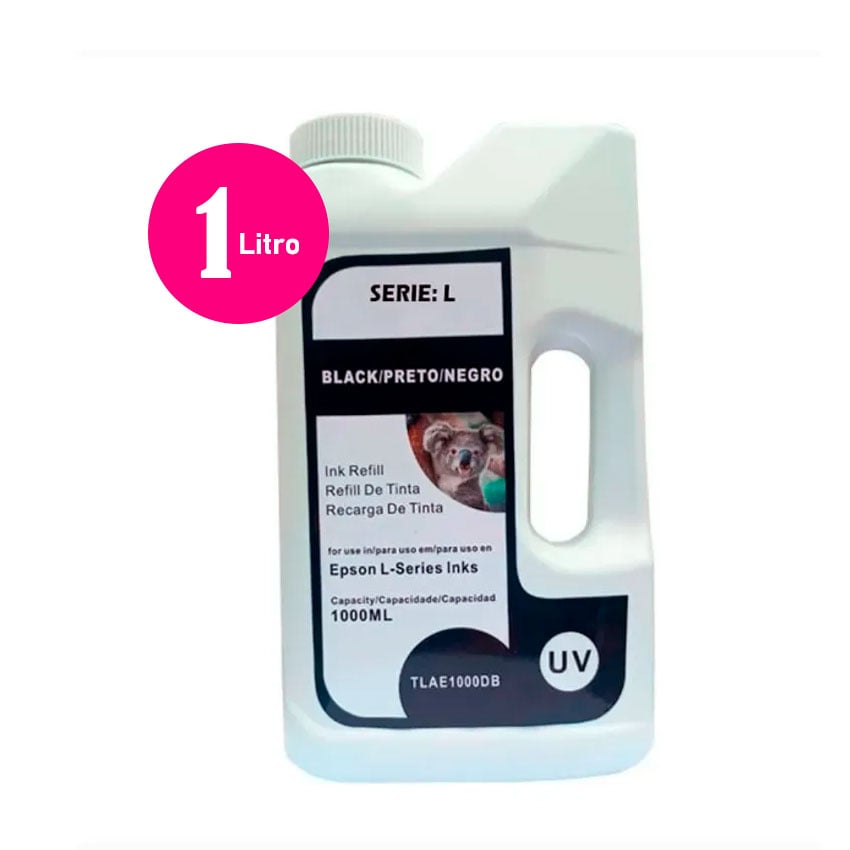 TINTA TOP JET EPSON COMPATIBLE 1 LITRO NEGRO PARA L220, L3250, L3210, L4260 - 1