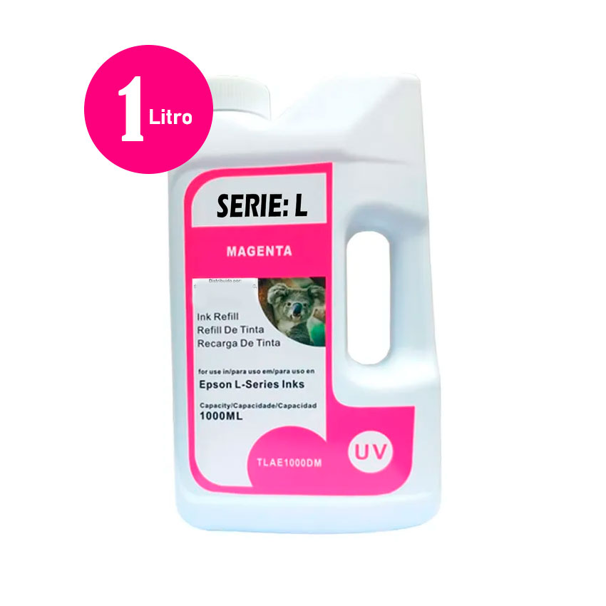 TINTA TOP JET EPSON COMPATIBLE 1 LITRO MAGENTA PARA L220, L3250, L3210, L4260 - 1