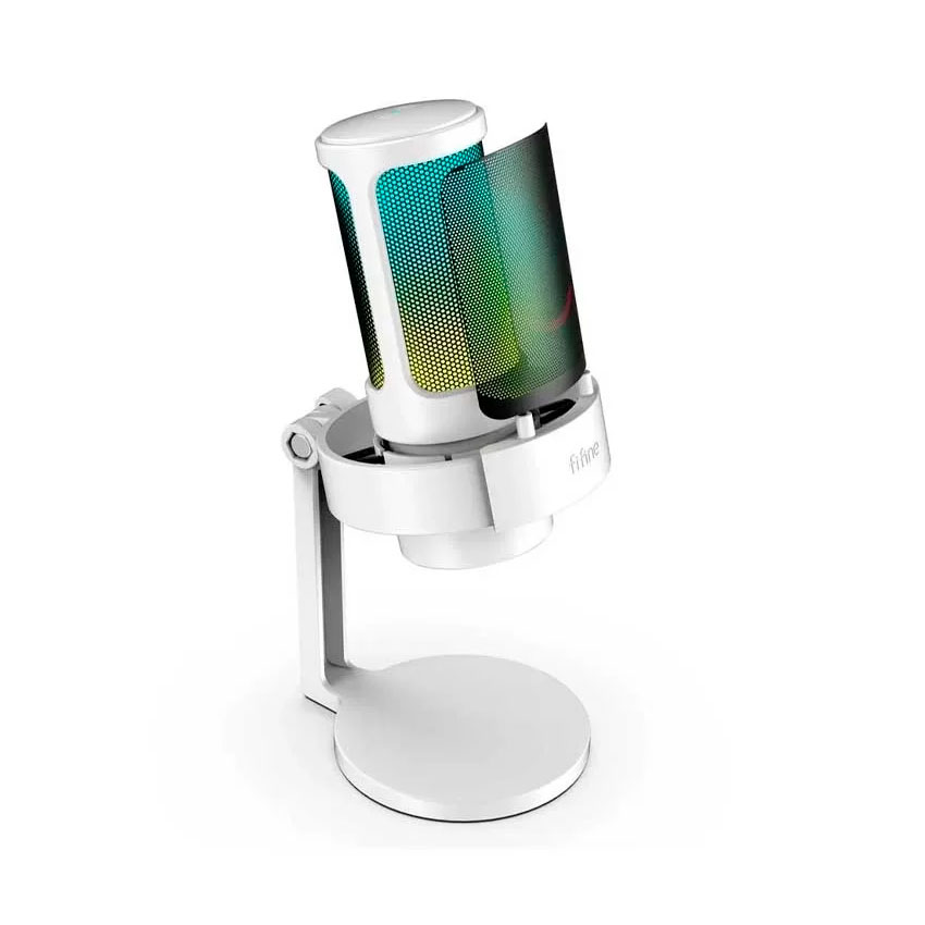 MICRÓFONO FIFINE A8 WHITE RGB CON CONEXIÓN USB-C - 2