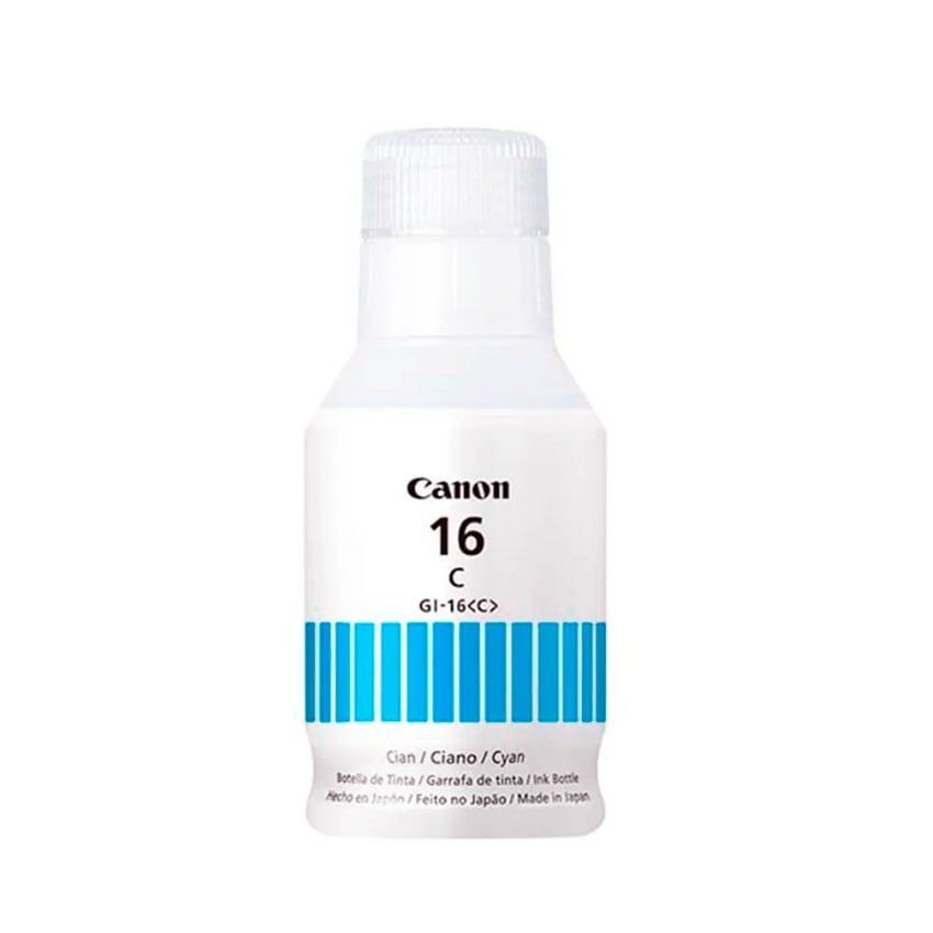TINTA CANON GI-16 CYAN PARA IMPRESORAS MAXIFY GX6010 / GX7010 / GX5010 - 2